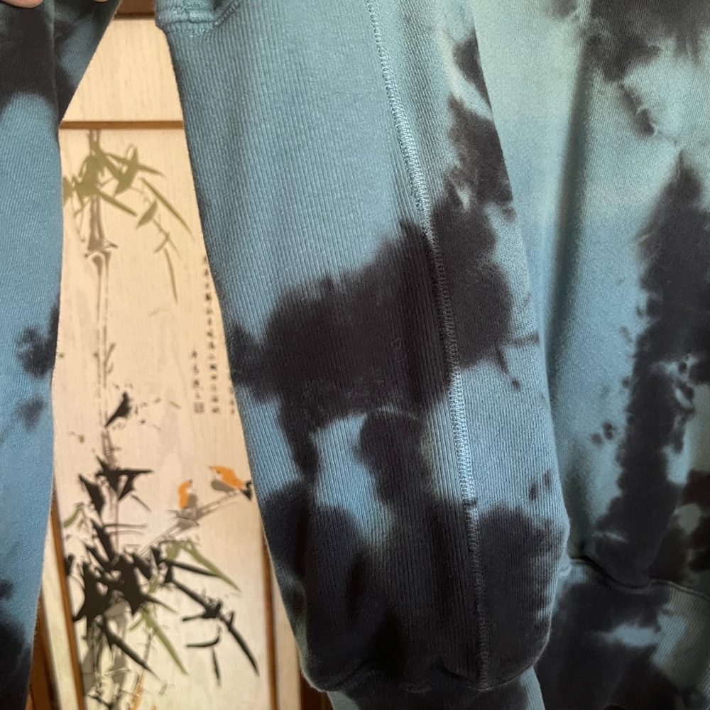 SoulCycle Tie-Dye Sweatshirt in Black and Blue